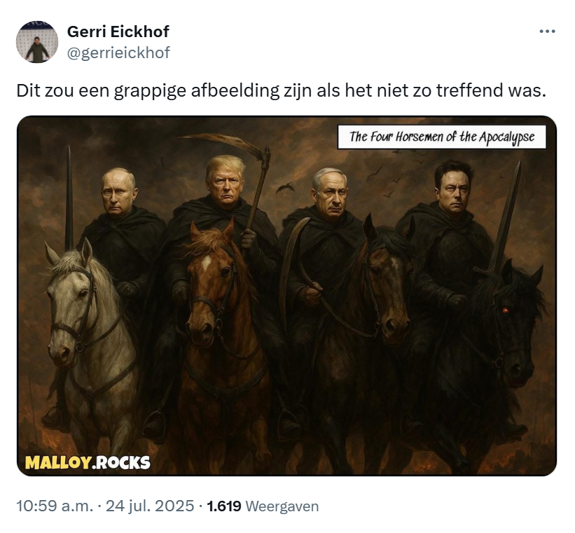 eenblikopdenos's tweet photo. Voormalig NOS-verslaggever Gerri Eickhof meent het serieus! 😄😆 #pathetisch https://t.co/FgxUBiigI2