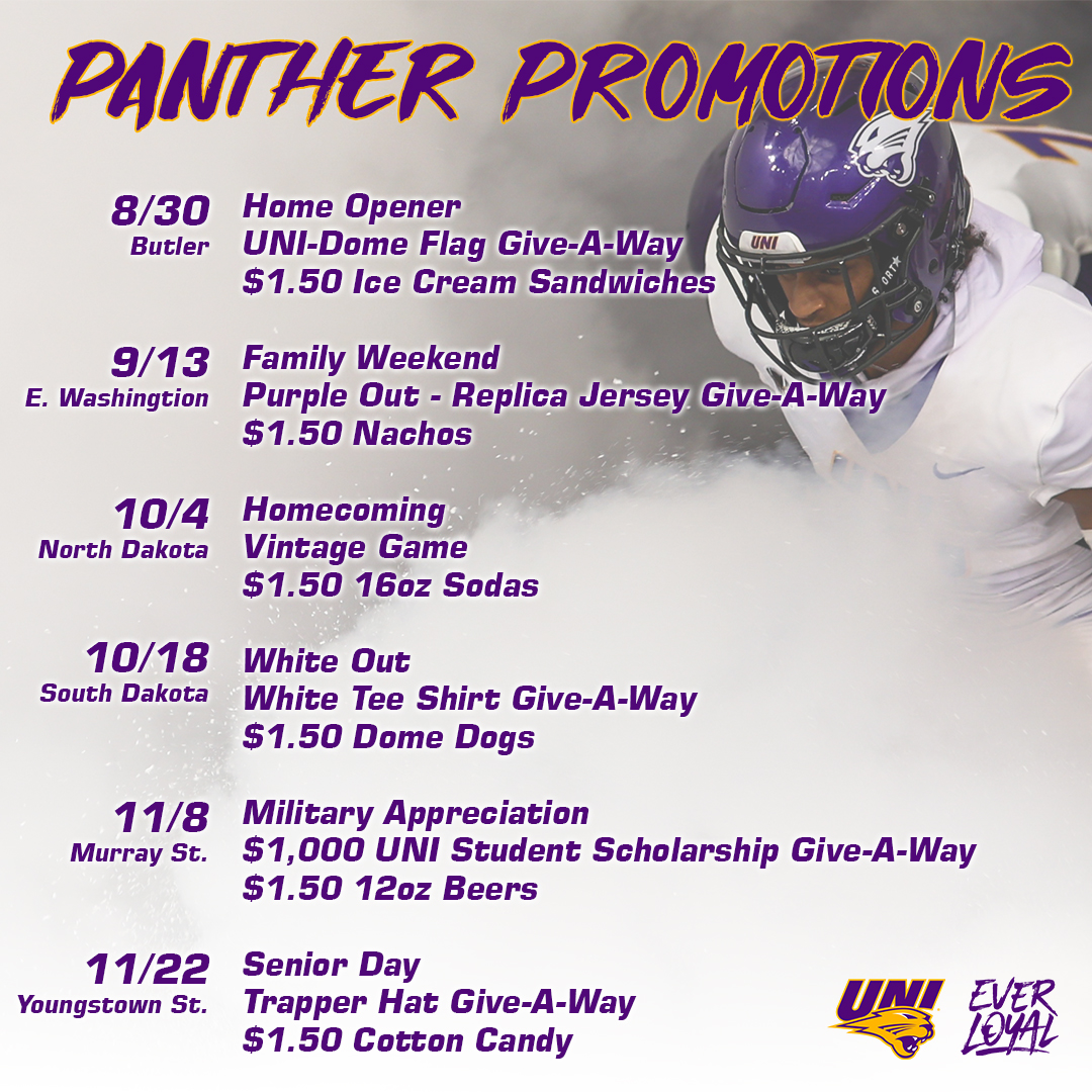 UNIFootball's tweet image. The UNI-Dome is the place to be on Saturdays this fall!
🔗 bit.ly/44hQj7z
🎟️ unitix.evenue.net/list/AFB
#EverLoyal #1UNI