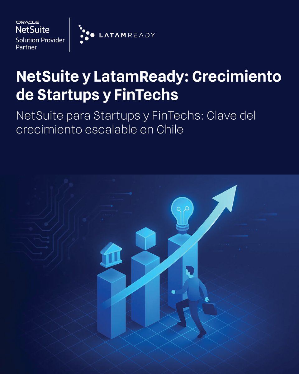 🚀 Las startups y fintechs chilenas están escalando con NetSuite y LatamReady.

Automatización, visibilidad financiera y cumplimiento normativo en una sola plataforma.

🔗 Lee el blog completo aquí: latamready.blog/netsuite-y-lat…
