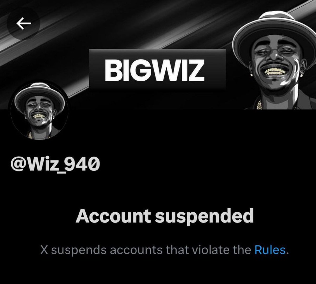 CWEmbassy's tweet image. Am sure @Wiz_940 didn't break the X rules and regulations.
He's a reputable content creator!
His account got suspended after subscribing for X premium few hours ago.
@X
@Support
Kindly look into this matter.
I believe he was suspended unjustly.
Kindly look into @Wiz_940…