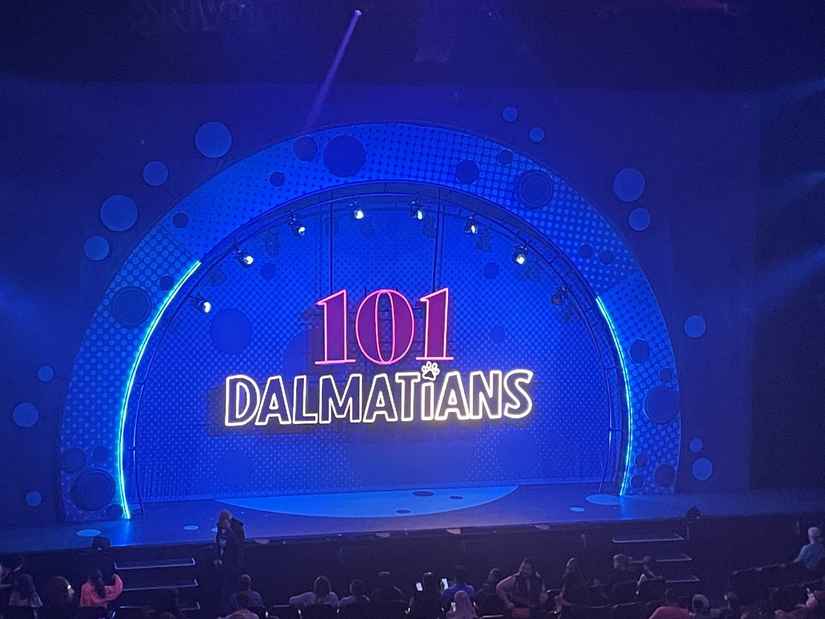 Eventim Apollo this evening for 101 DALMATIANS THE MUSICAL.

I pondered the production on my journey back from Hammersmith, but I fear I’ll have to ponder some more before writing up my thoughts. My ears are still ringing from the rustling of crisp and sweet wrappers all around.