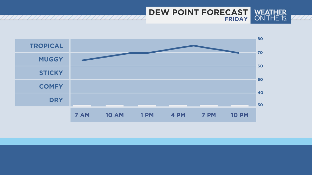 MAutovinoWx's tweet image. Friday in #NYC will be a SCORCHER! Feels-like temperatures will be as hot as 104° and our humidity will reach tropical levels.