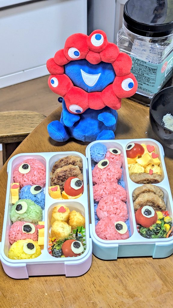 linecross's tweet image. 久しぶりに弁当作り。
5時起きしたけど、妻さんの援護がなければ間に合わなかった。
ミャクミャクはキャラ弁向きだと思う。
#EXPO2025
#ミャクミャク
#こみゃく