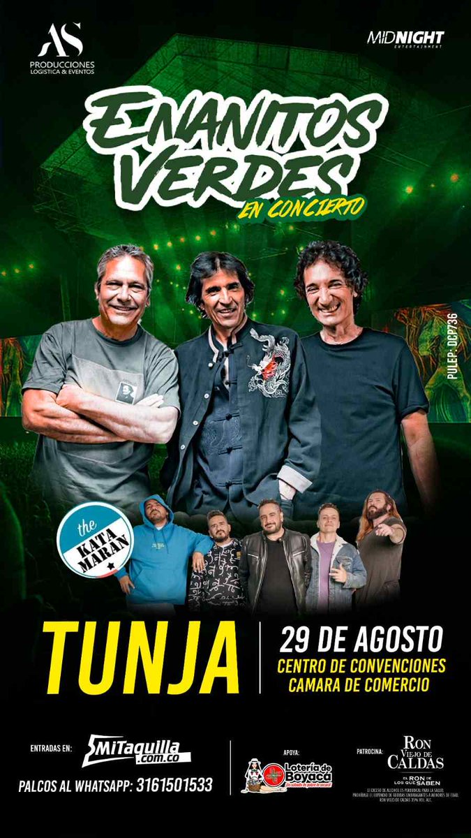 Radiorageofi's tweet image. Tunja se prepara para vivir una noche inolvidable con la llegada de una de las bandas más icónicas del rock en español: Enanitos Verdes, quienes se presentarán en concierto el próximo 29 de agosto de 2025 radiorageoficial.com/2025/07/24/ena…