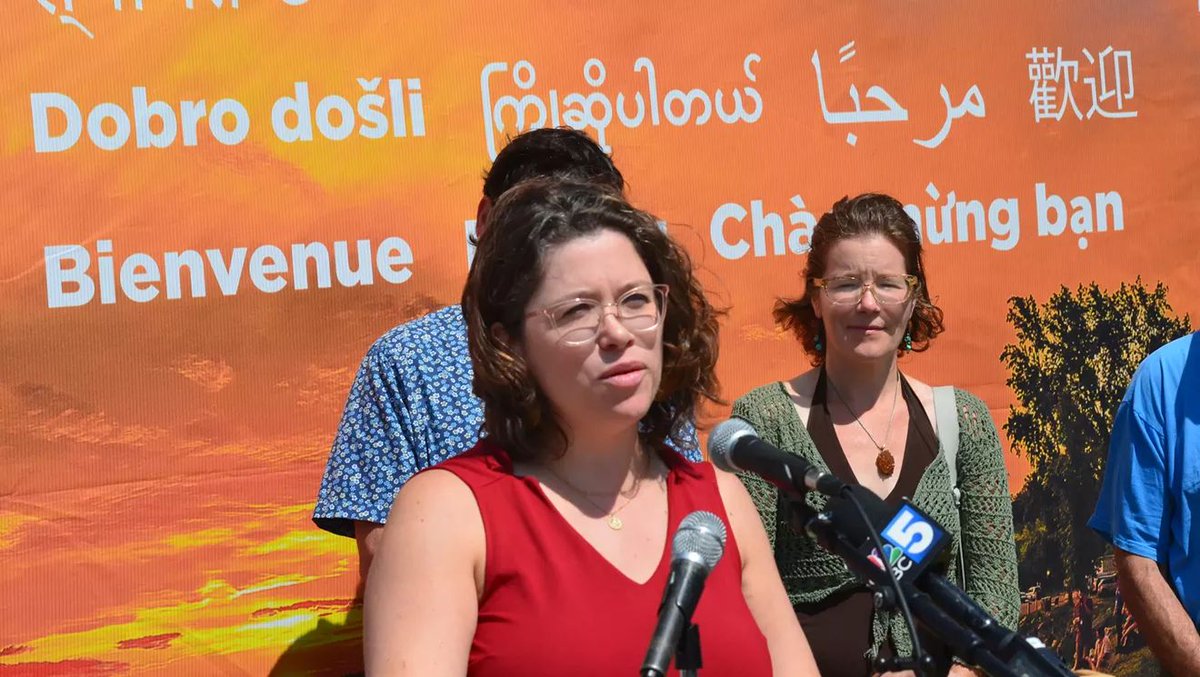 A new art installation outside of Burlington’s Memorial Auditorium is intended to serve two purposes, city officials said: to brighten up a section of Main Street and cover the graffiti scribbled on the decrepit, century-old building.

The installation, which features 10 local