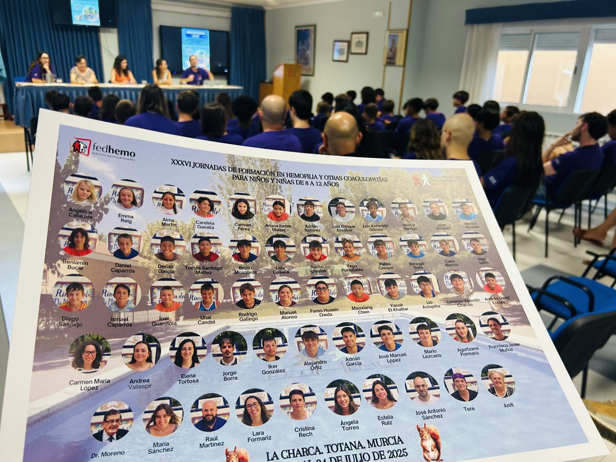 ⛺️Clausura de las XXXVI Jornadas de Formación sobre Hemofilia en #Totana🩸

36 🧒🏼👧🏽 de 8 a 12 años de 10 Comunidades Autónomas 🇪🇸 distintas han disfrutado de un campamento inolvidable en La Charca para aprender y divertirse 

¡GRACIAS a quienes lo hacen posible!

#hemopeques2025