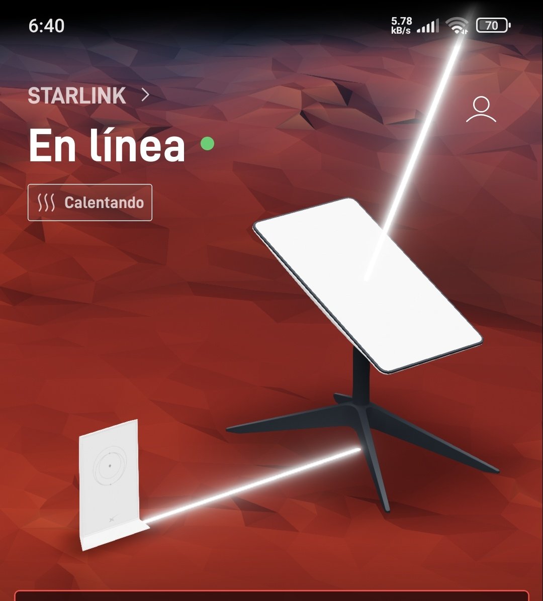 INGMOLERO's tweet photo. @Starlink Argentina en linea https://t.co/Q6jOU0JH8n