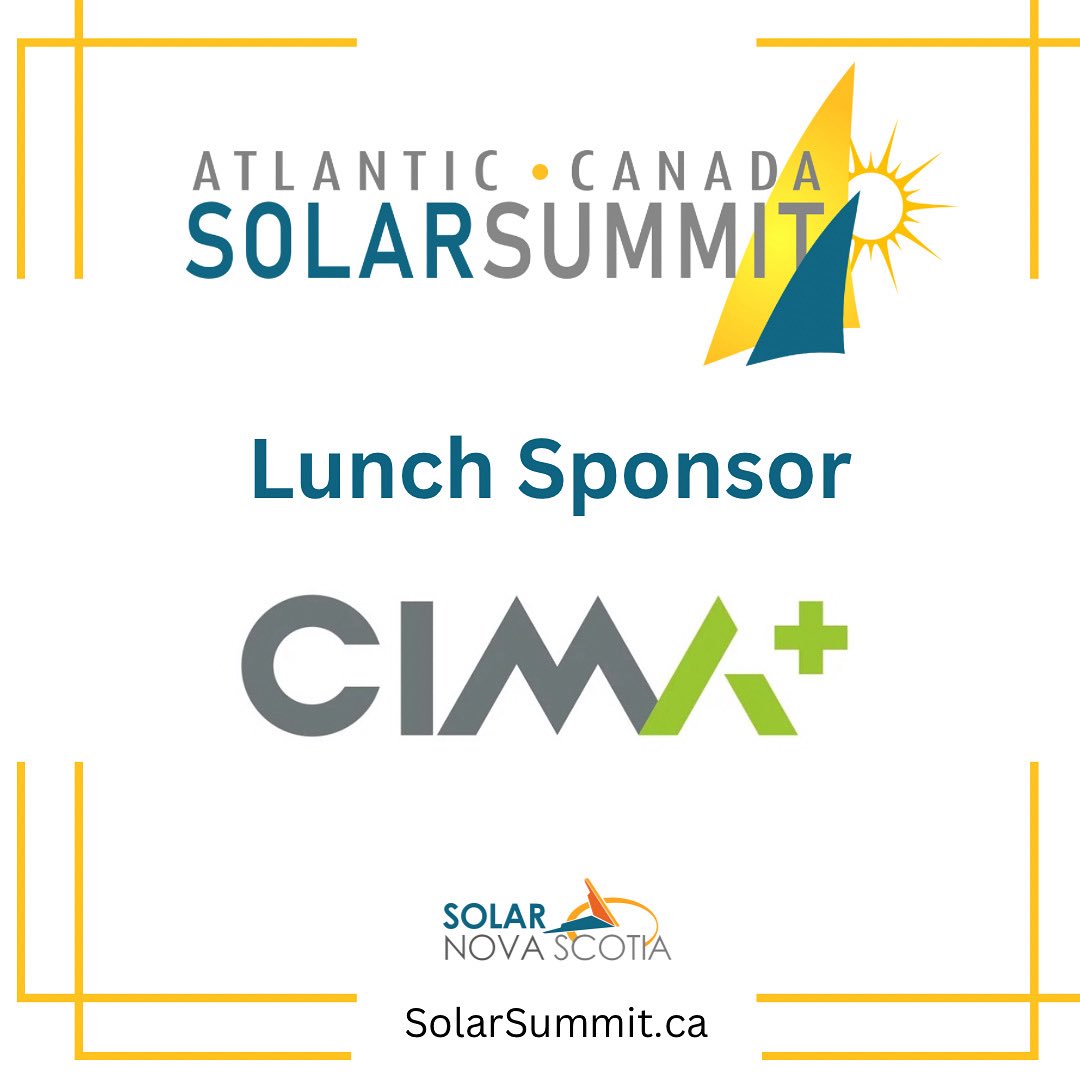 We are thrilled to welcome CIMA+ as Lunch Sponsor of the 2025 Solar Summit! CIMA+ is one of Canada’s largest multi-disciplinary engineering firms. They are a leader in sustainable and responsible engineering with an entrepreneurial culture! We are grateful for their support!