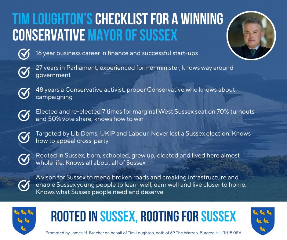 timloughton's tweet image. Voting opens today for all Conservative Party members to select their Mayoral candidate for Sussex @kevinhollinrake