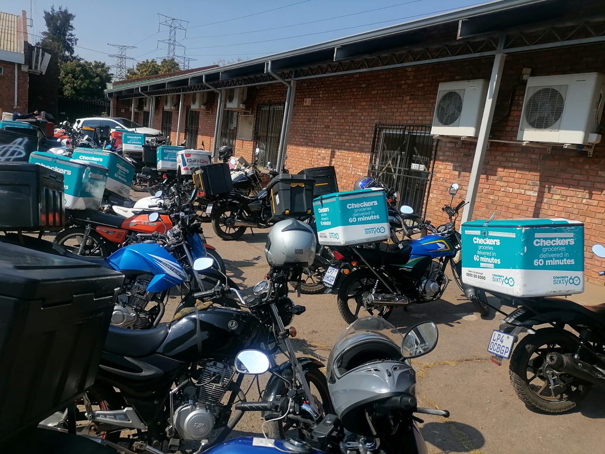 Tshwane metro police arrested 44 undocumented immigrants &amp; impounded Checkers branded bikes. Departments of Labour, Trade &amp; Industry and Home Affairs are silent because the company in question is headquartered in Cape Town.