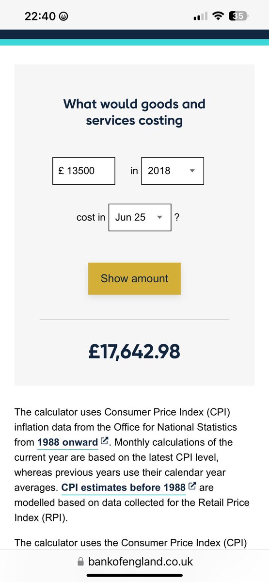 AutoPap's tweet image. I bought the most expensive UP! available in 2018 for £13,500 otr, which according to BofE inflation adjuster is just over £17,500 now.
A similar sized Hyundai Inster is now a massive £27k!
How did cars get so expensive in just 7 years?