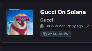 GucciOnSolana's tweet photo. $8 dollar man's dog created 1 year ago

that's it, just click oops

https://t.co/apMQqXrNGf https://t.co/oJwxY3aV3O