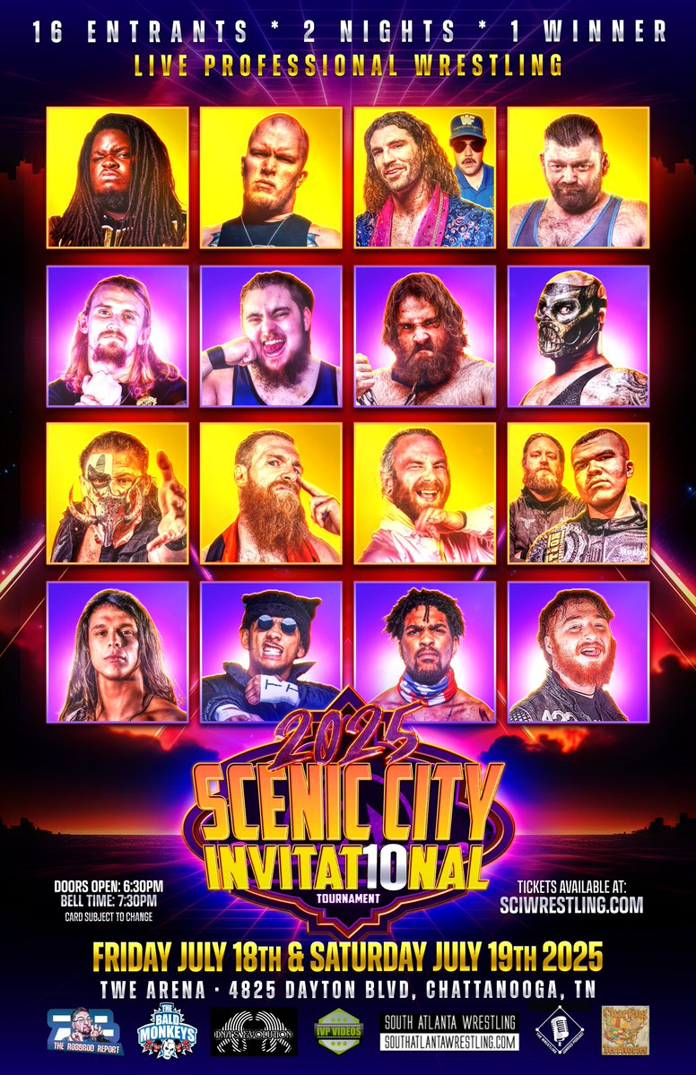 SCITournament's tweet image. Have you seen nights 1 &amp;amp; 2 of #SCI2025 yet?  Head over to @indiewrestling to catch up!