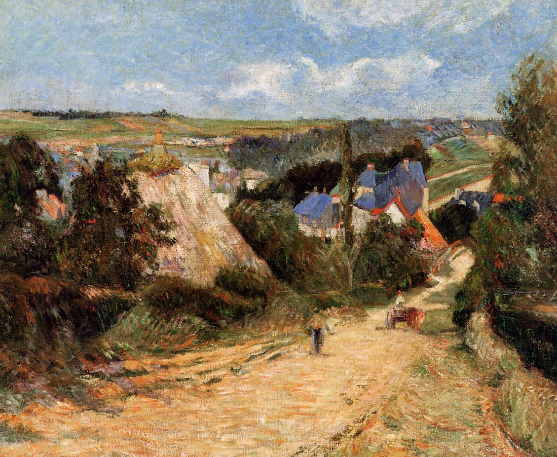Street in Osny, 1883 #artbots #gauguin