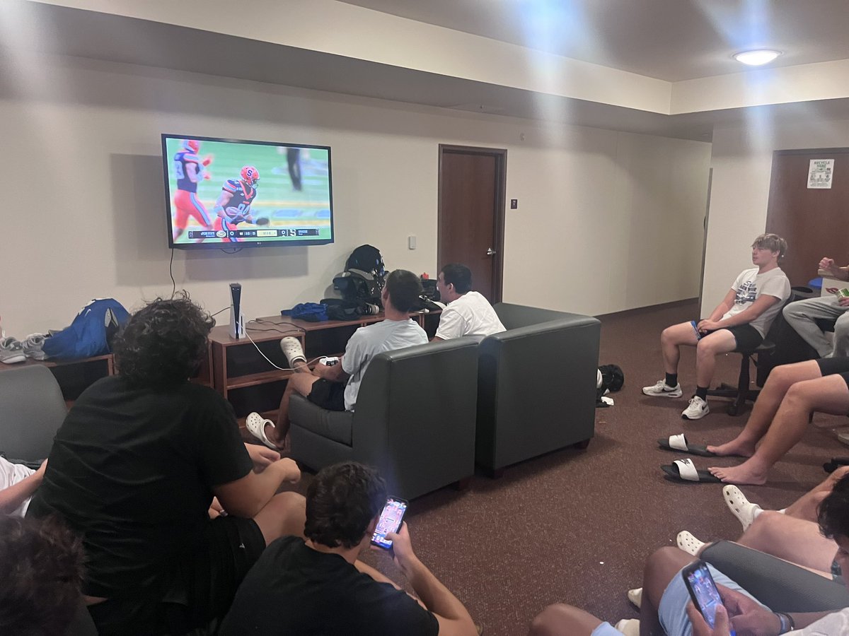 SCNFBOFFICIAL's tweet image. Wouldnt be an @SCNFBplayers Overnight with out constant competition. The much loved @EASPORTSCollege Football Tourney! with one add on ! The @SCNFBplayers make an appearance! @scn4th_Phase