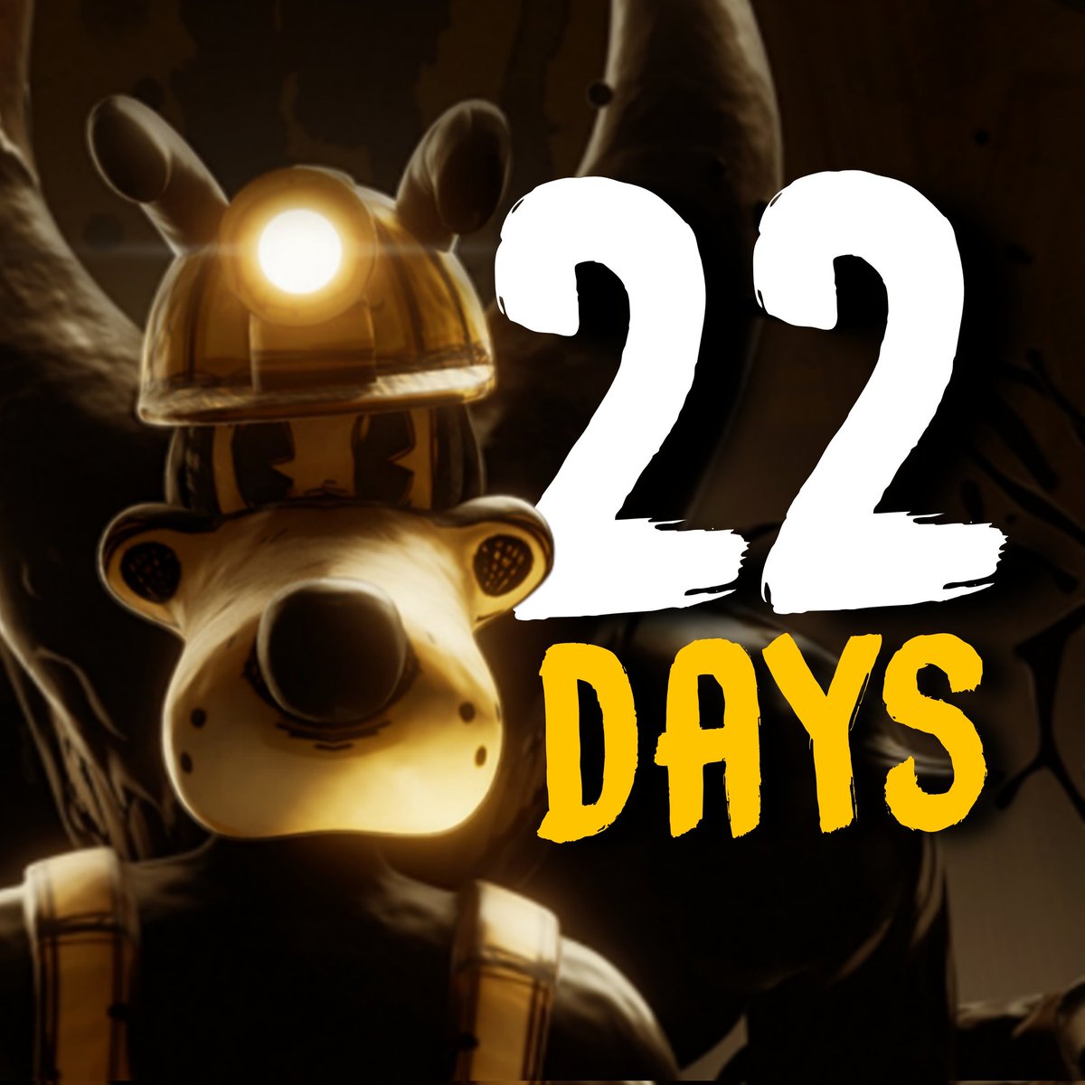 TheLizard414's tweet image. 22 days left until the premiere of Bendy: Lone Wolf #BENDY