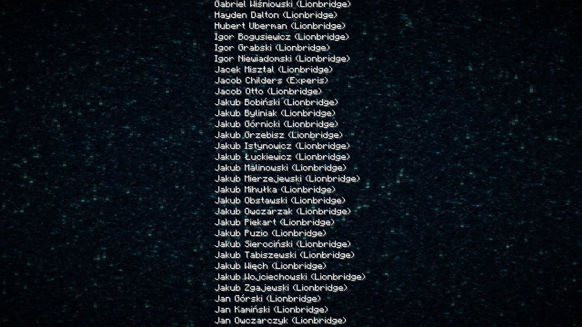 Zaqachu's tweet image. sitting through the entire minecraft credits rn and WHY ARE THERE SO MANY