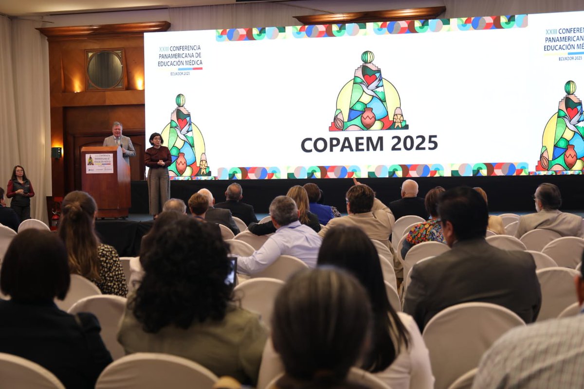 Caces_Ec's tweet image. Tangya Tandazo, consejera del #CACES, participó en el XXIII Conferencia Panamericana de Educación Médica, en este espacio se abordó los avances de la formación médica en la región.
El #CACES fortalece su compromiso con la calidad educativa en el área de la salud.