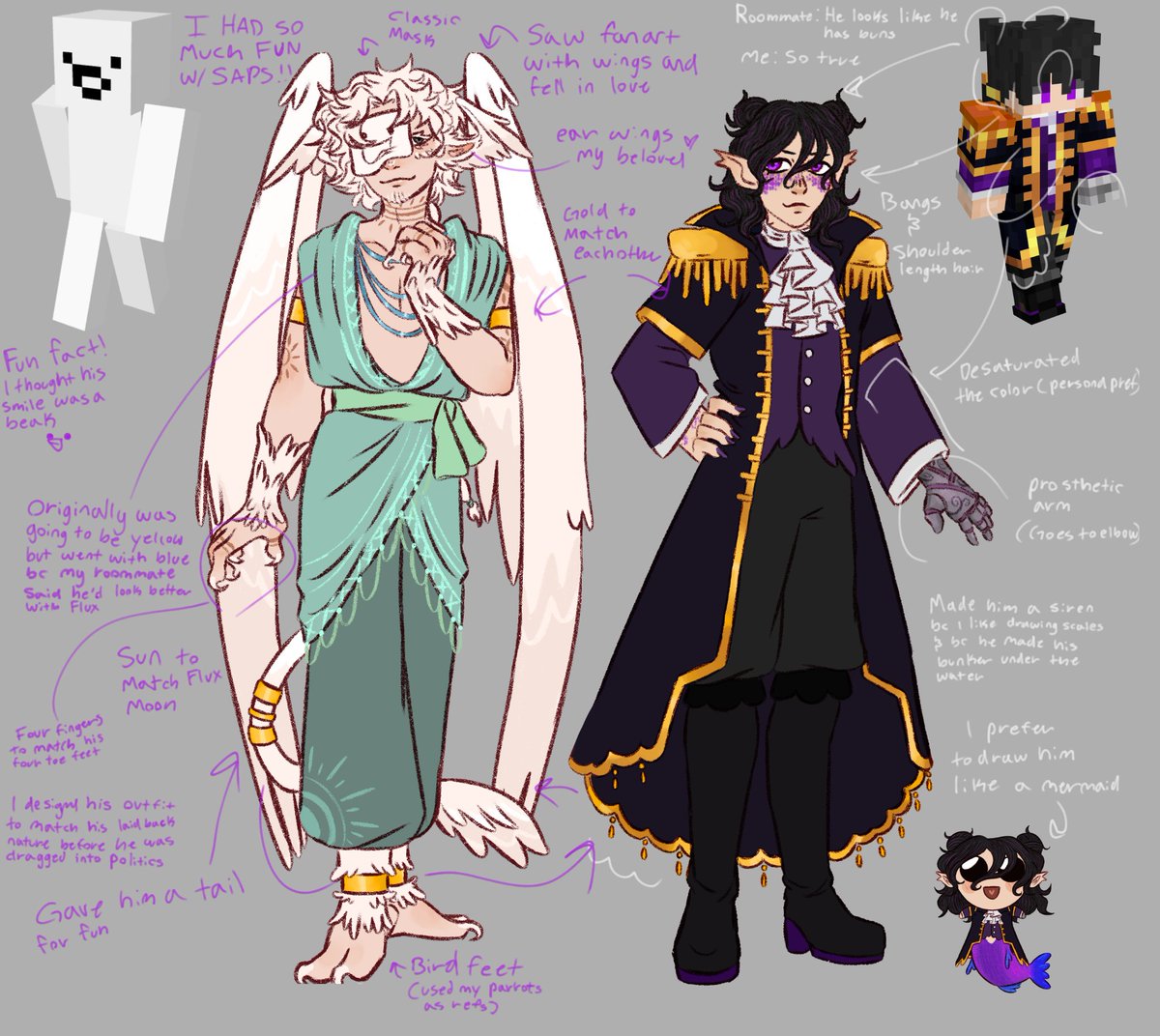 Arthrrax's tweet image. Here's my design breakdown of #saparata and #fluixon. Theres more I didn't write so ask any questions you have!