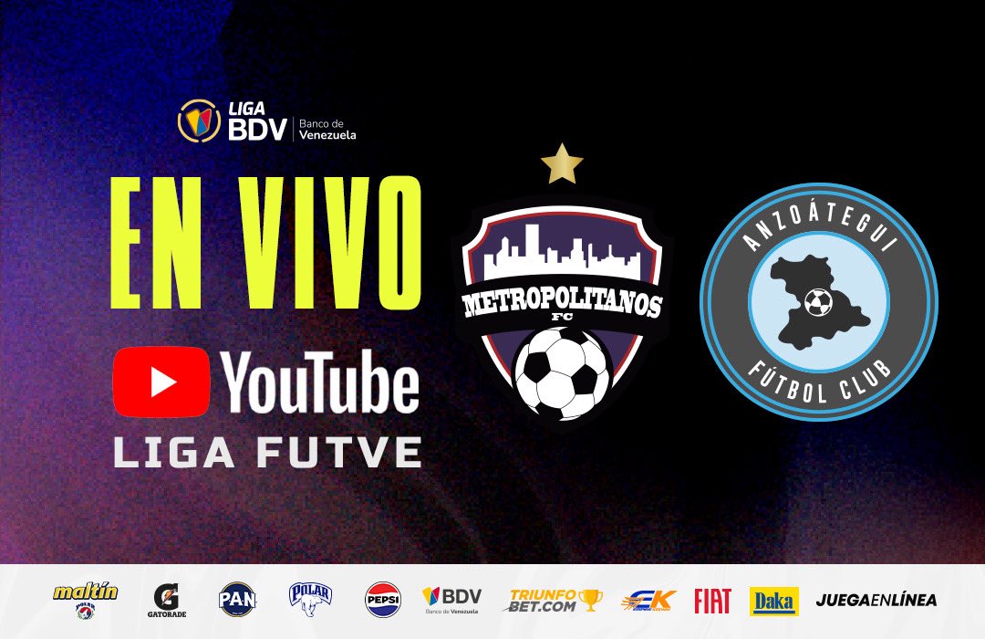 LigaFUTVE's tweet image. ⚔️ • @Metropolitanos_ 🆚 @Anzoategui_FC
📲 • En vivo: tinyurl.com/2e75b5pa