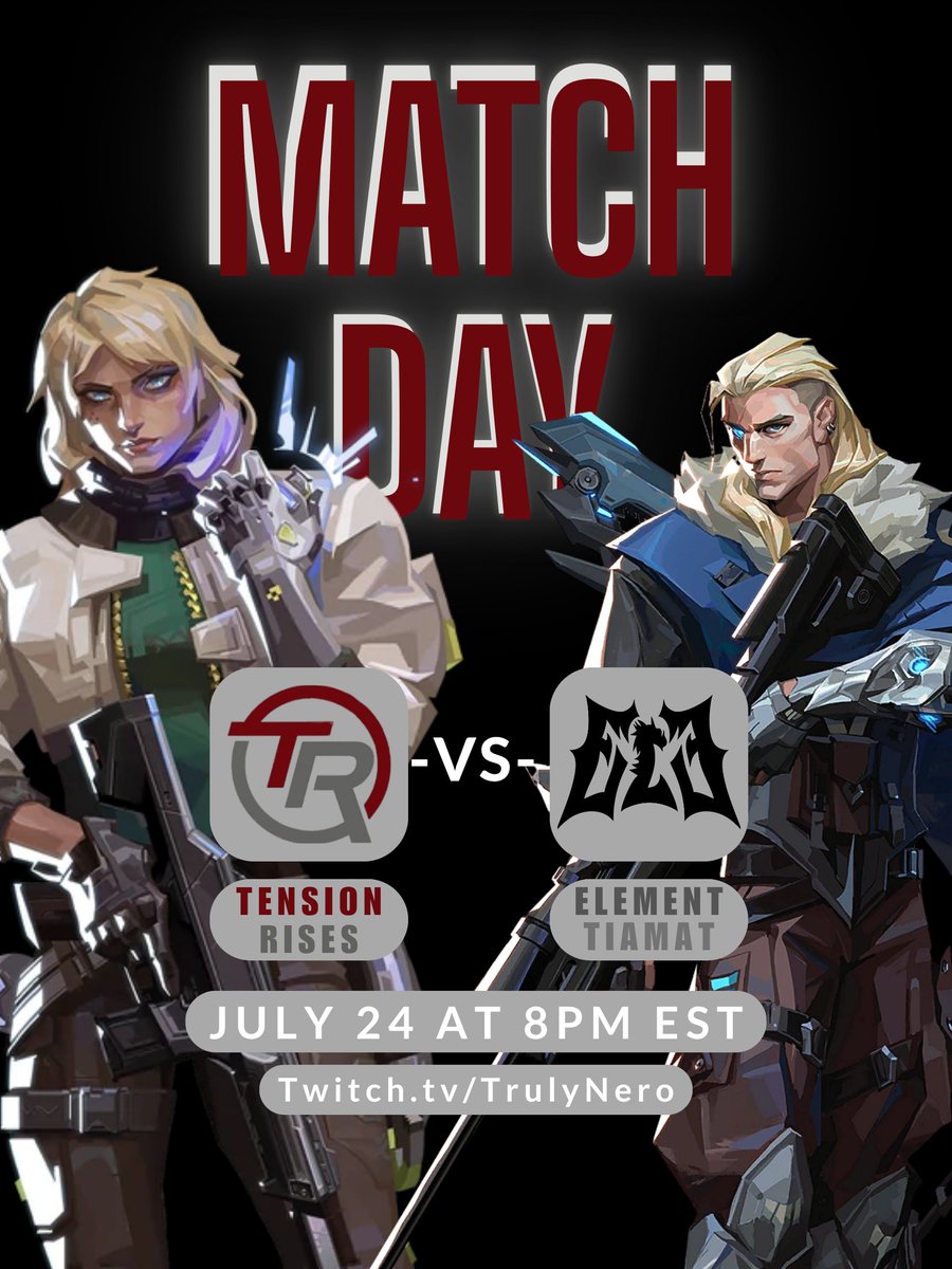 Tension Rises (@tension_rises) on Twitter photo We play again this week against <a href="/ElementalDrako/">Elemental🐉</a> in the <a href="/EMPIREGamingNA/">EMPIRE Gaming</a> Summer Series
Can the guys close out a series for once? Watch tonight at 8PM EST to find out!
Twitch.tv/trulynero We play again this week against <a href="/ElementalDrako/">Elemental🐉</a> in the <a href="/EMPIREGamingNA/">EMPIRE Gaming</a> Summer Series
Can the guys close out a series for once? Watch tonight at 8PM EST to find out!
Twitch.tv/trulynero