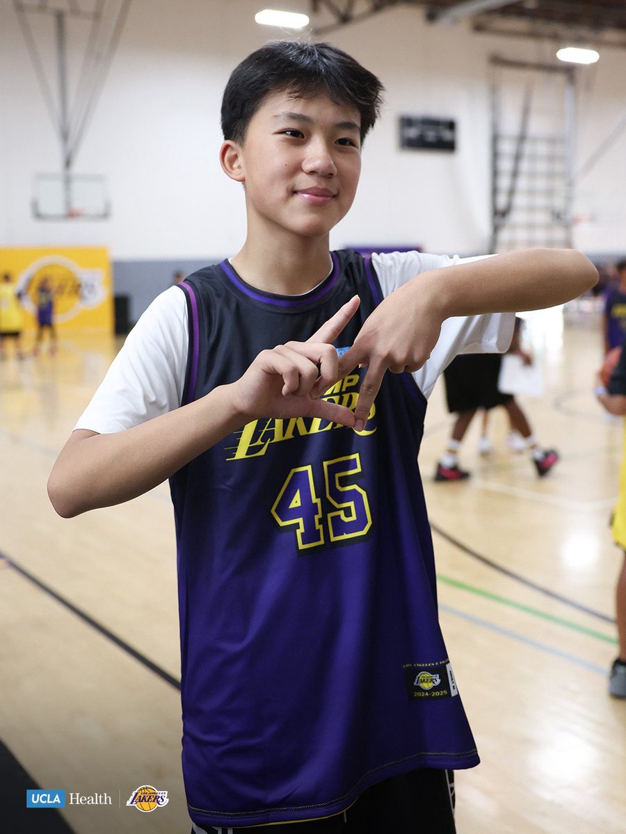 LakersCommunity's tweet image. Inspiring the next generation of hoopers 🏀

@UCLAHealth x #CampLakers