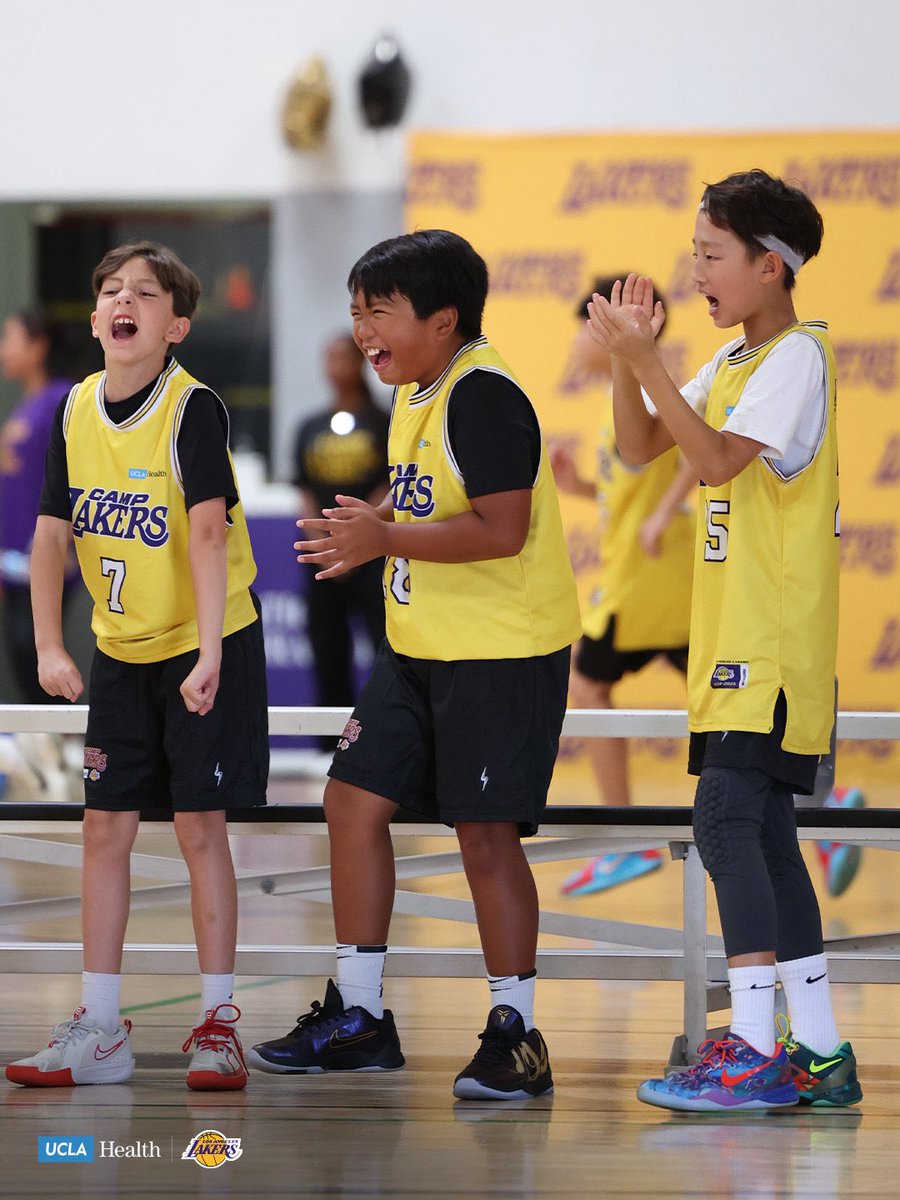 LakersCommunity's tweet image. Inspiring the next generation of hoopers 🏀

@UCLAHealth x #CampLakers