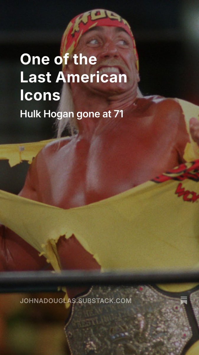 Hulk Hogan is gone, but Hulkamania lives forever.

🔗⬇️