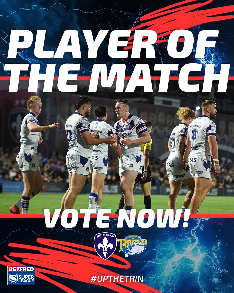 WTrinityRL's tweet image. Well this might be a tough one!
Who was your Player of the Match from our game against Leeds Rhinos??
Comment who you thought was our stand out below!
#UpTheTrin