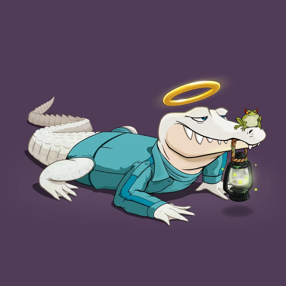 Z33Fi's tweet image. Added another @TokenGators to the collection…only 5 more frogs left 🐊🐸