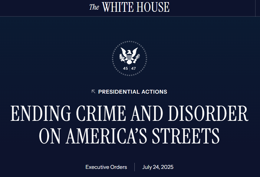 The White House just released a really good executive order on cleaning up America's streets, re-institutionalizing insane people, and ending open air drug abuse and the problems it creates.

Here's a quick overview🧵