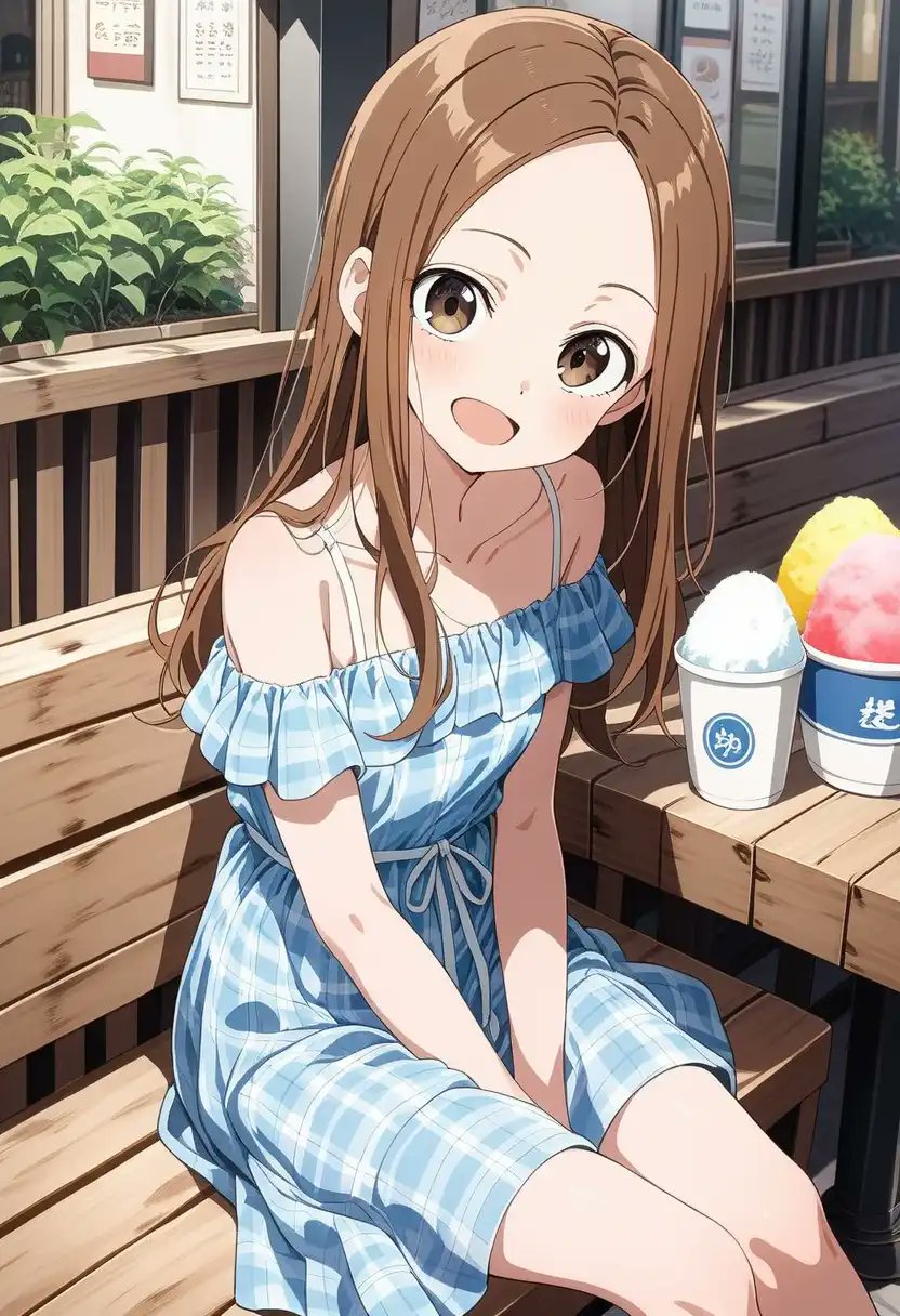 からかい上手の高木さん　タペストリー　海　浜辺　かき氷 からかい上手の高木さん タペストリー 海 浜辺 かき氷 - メルカリ