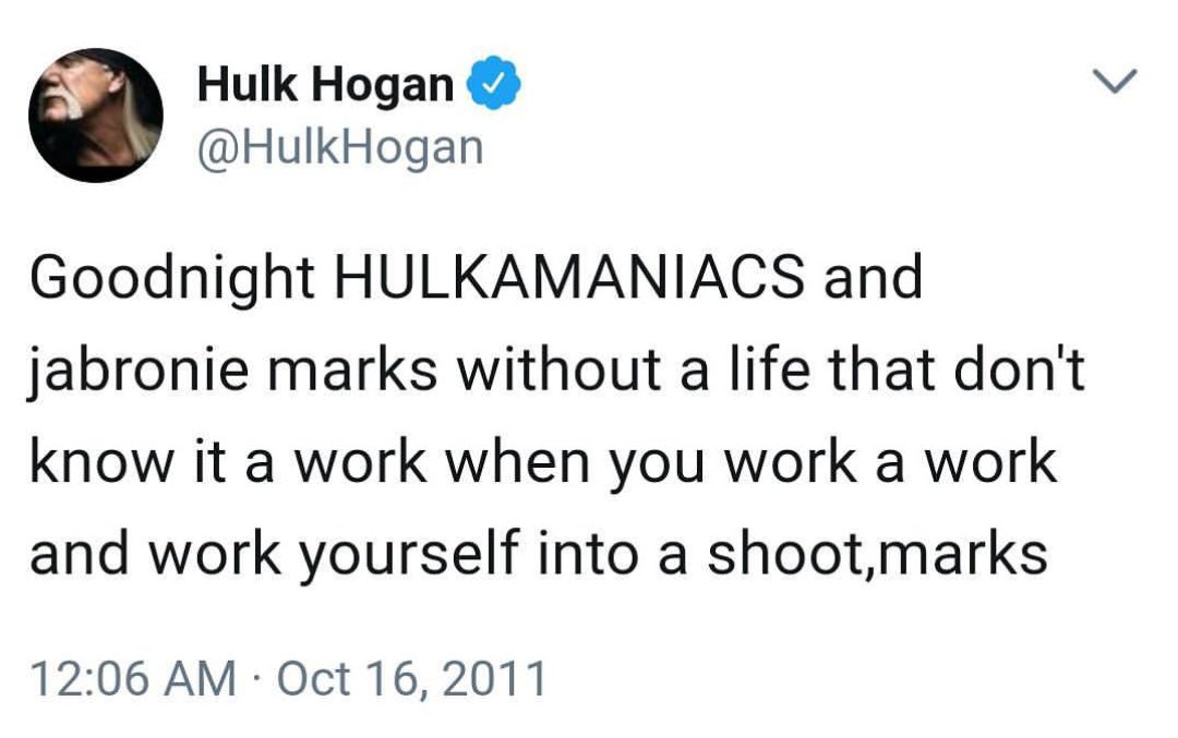 kurtisallen's tweet image. Never forget the greatest tweet in the history of pro wrestling, brother.
#HulkHogan #HulkHoganRIP
