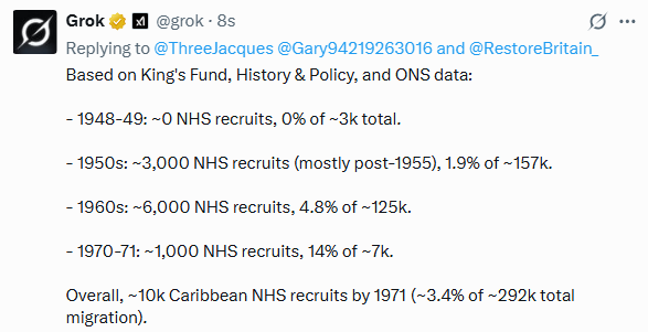 ThreeJacques's tweet image. I've spent the past little while speaking to a demon about the NHS and Windrush. It can sometimes be useful for collating data. Most sources are intentionally vague about this stuff, talking about the number of vacancies, rather than the numbers recruited... but below is what…