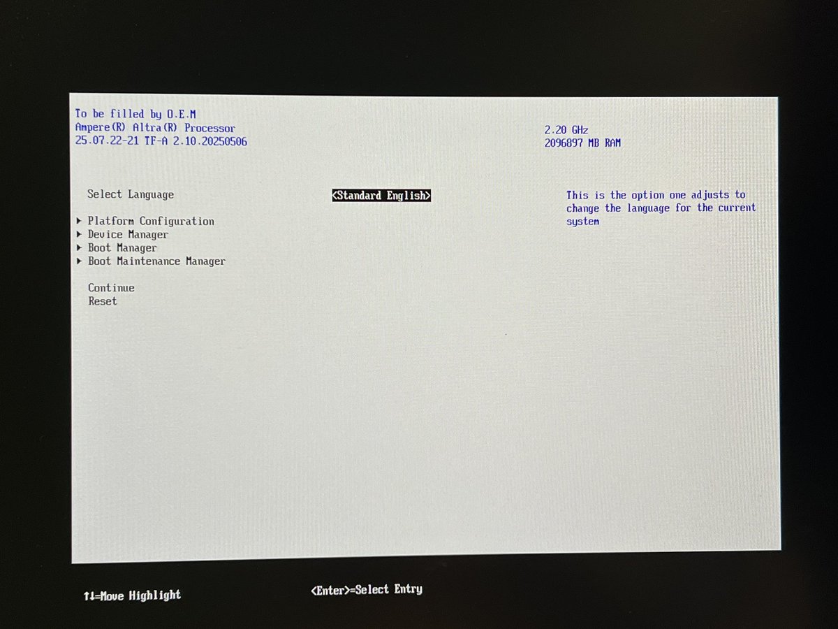 bexcran's tweet image. OMG. The AMD Radeon RX 6700 XT really does have a native arm64 option rom built in.
