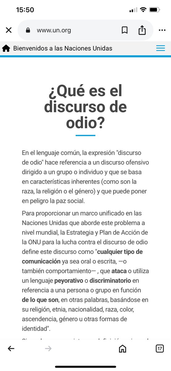 makycondesa's tweet photo. @edithTiDi Sí lo hay. Es discriminatorio por razones de género.  Te dejo la definición de discurso de odio. 
¿Defenderías igual a alguien que promueve el matrimonio infantil, el genocidio o racismo? Habría que cuestionarse eso. https://t.co/524TI2iHiU