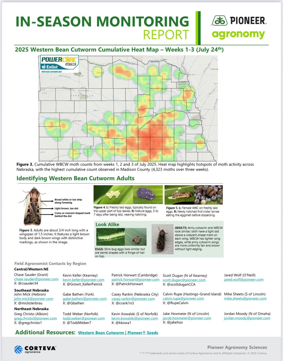 Calvin Rupe (@rupecalvin) on Twitter photo Week #3 installment of the <a href="/PioneerSeeds/">Pioneer Seeds U.S.</a> WBCW trap network. Scouting is still important some big numbers added this week!<a href="/micksterbrau/">John Mick</a> <a href="/jenreesources/">Jenny (Rees) Brhel</a> <a href="/PetersonInsects/">Julie Peterson</a> <a href="/GBathen/">Gabe Bathen</a> <a href="/wells_kent/">Kent Wells</a> Week #3 installment of the <a href="/PioneerSeeds/">Pioneer Seeds U.S.</a> WBCW trap network. Scouting is still important some big numbers added this week!<a href="/micksterbrau/">John Mick</a> <a href="/jenreesources/">Jenny (Rees) Brhel</a> <a href="/PetersonInsects/">Julie Peterson</a> <a href="/GBathen/">Gabe Bathen</a> <a href="/wells_kent/">Kent Wells</a>