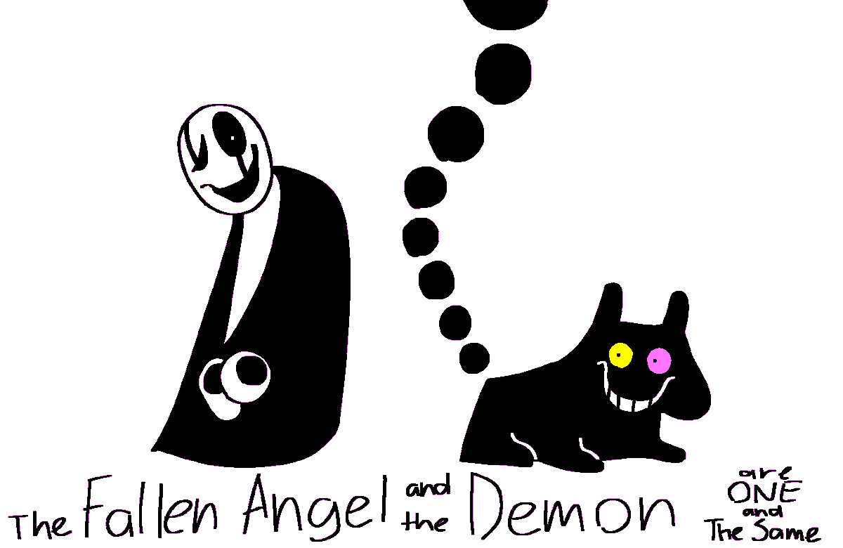 YangGaming_SFan's tweet photo. The Fallen Angel and the Demon are ONE and The Same https://t.co/IamXAehWHo