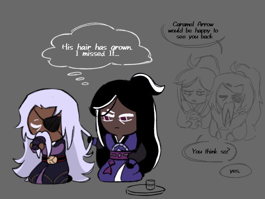An AU in which Choco returns to the citadel but older
#cookierunkingdom #darkchococookie #darkcacaocookie