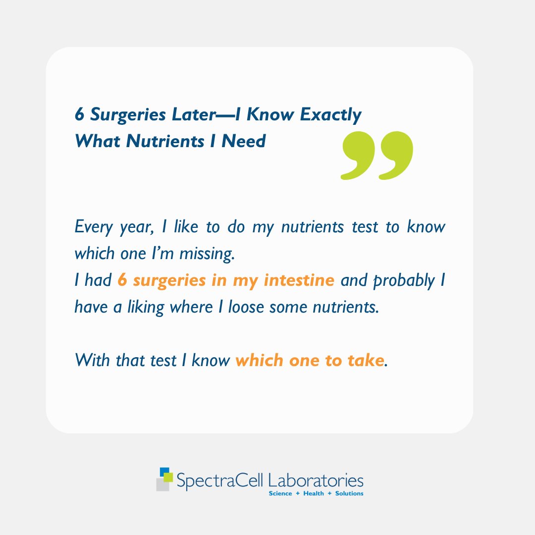 SpectraCellLab's tweet image. You feel off, but doctors say you’re fine? Your body is talking, and SpectraCell helps you to listen. The SpectraCell test finds what’s really missing.
Feel. Test. Heal.
🔗hubs.li/Q03yQfyd0
#SpectraCell #RootCauseNotSymptoms #MicronutrientTest #FeelTestHeal#FunctionalHealth