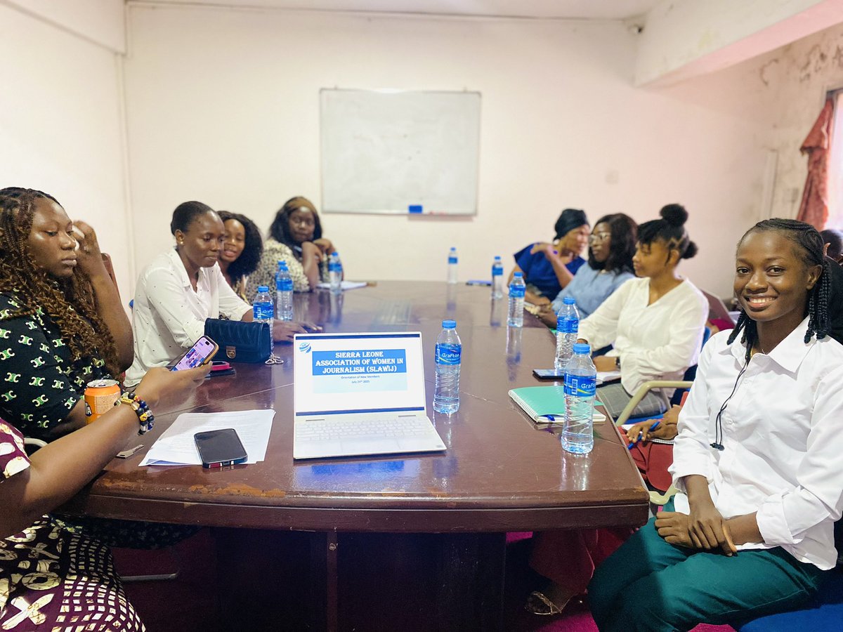 We have successfully conducted orientation for our newest members. They pledged their commitment to uphold the association's values and actively contribute to its mission of promoting gender equality and empowering women in journalism across Sierra Leone.