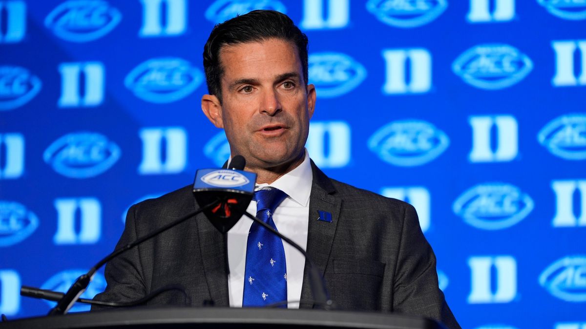 DukeWire's tweet image. Duke Head Coach Manny Diaz had strong words of praise for his team as he addressed the media during a press conference at the ACC's Football Kickoff. dukewire.usatoday.com/story/sports/c…