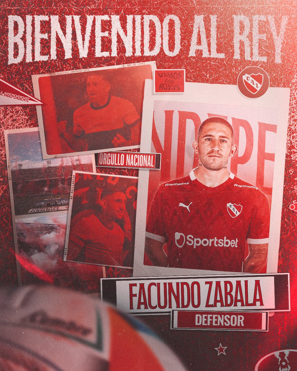 urieliugt's tweet image. 馃毃 Facundo Zabala es nuevo jugador de #Independiente.
鈫笍 El Rojo adquiri贸 el 70% del pase y el lateral firm贸 su contrato hasta diciembre de 2028.