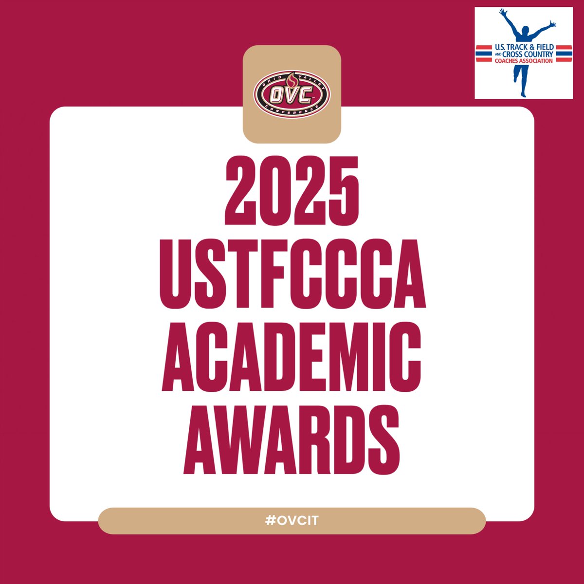 Ohio Valley Conference (@ovcsports) on Twitter photo 8⃣ track & field student-athletes and 8⃣ programs have been honored with the <a href="/USTFCCCA/">USTFCCCA</a> All-Academic Awards for 2025.
See all the honorees: bit.ly/4o3IEBp
#OVCit 8⃣ track & field student-athletes and 8⃣ programs have been honored with the <a href="/USTFCCCA/">USTFCCCA</a> All-Academic Awards for 2025.
See all the honorees: bit.ly/4o3IEBp
#OVCit