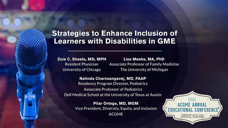 acgme's tweet image. July is #DisabilityPrideMonth! At #ACGME2025, a powerful panel of leaders, researchers, and residents with disabilities shared data, stories, and strategies to advance disability inclusion in #GME. Watch the full discussion in Learn at ACGME: dl.acgme.org/courses/strate…