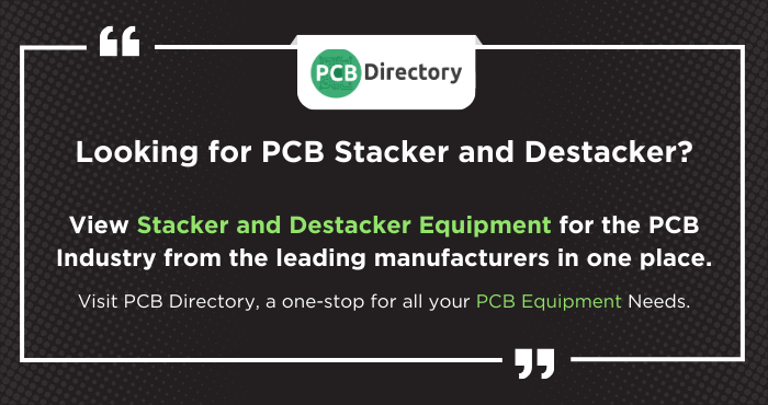PCB_Directory's tweet image. PCB Directory now lists Stacker and Destacker Equipment from top manufacturers! 

Compare and find the best options for your PCBs: ow.ly/A85q50UyzRs

#PCB #Stacker #Destacker #Equipment #Manufacturers #Directory #Global #Industry