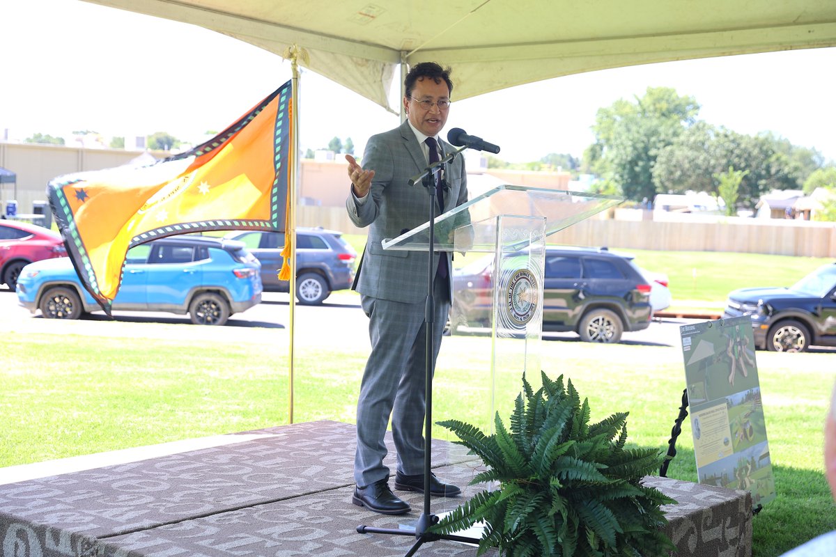 CherokeeNation's tweet image. What an exciting day as we celebrated the grand opening of the Cherokee Nation’s new Ganohili Housing Addition in Jay!
Ten new homes in the subdivision are now complete as part of the tribe’s historic Housing, Jobs and Sustainable Communities Act.