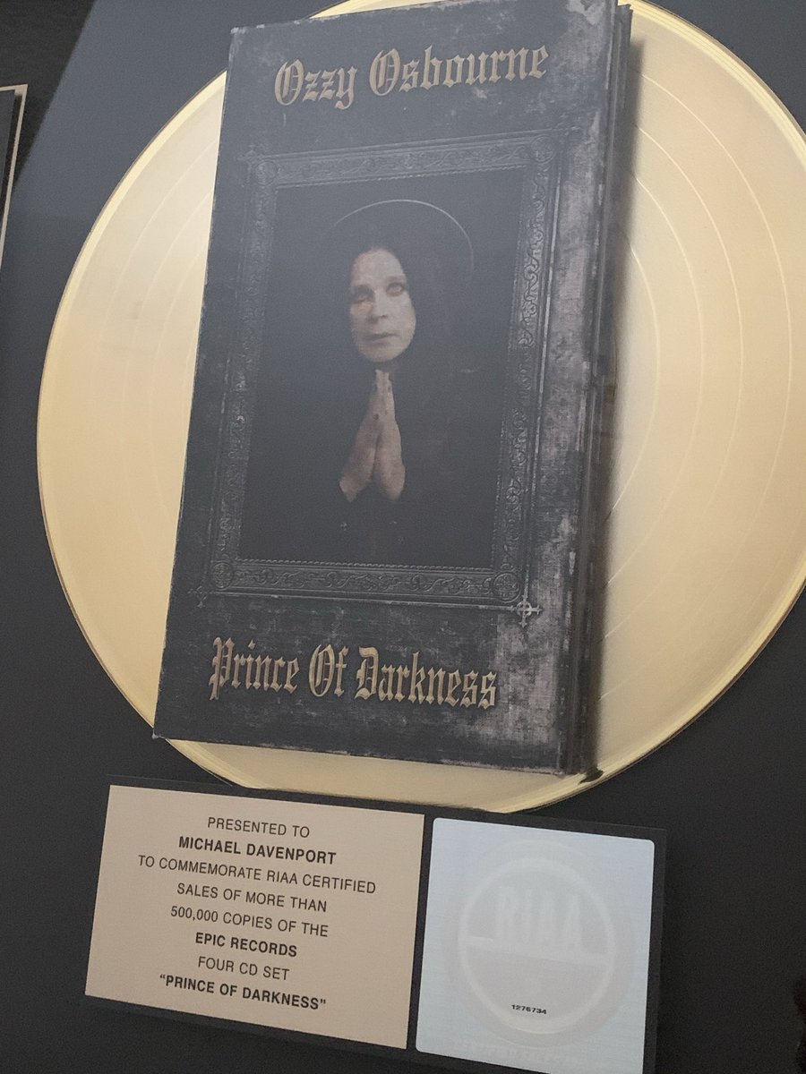 PuffDavvy's tweet photo. Rest in peace, Prince of Darkness. It was an honor to work with you. One of the funniest, wittiest and kind people I’ve ever known. No “fun police” in heaven! Condolences to Sharon, family and friends. #OzzyOsbourne ##heavymetal #zakkwylde #blacksabbath #keitholsen https://t.co/2Z5rvLPKem