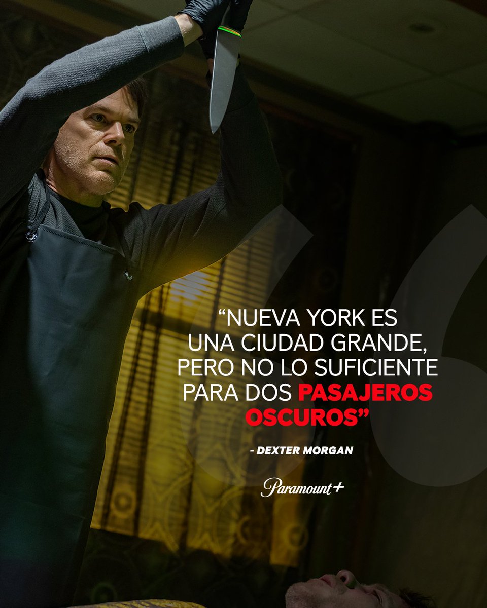 ParamountPlusMX's tweet image. Dexter anda suelto en la Gran Manzana, esto se pondrá interesante🩸
MAÑANA se estrena un nuevo episodio de Dexter: Resurrección en #ParamountPlus. ¡No te lo pierdas! 🔪