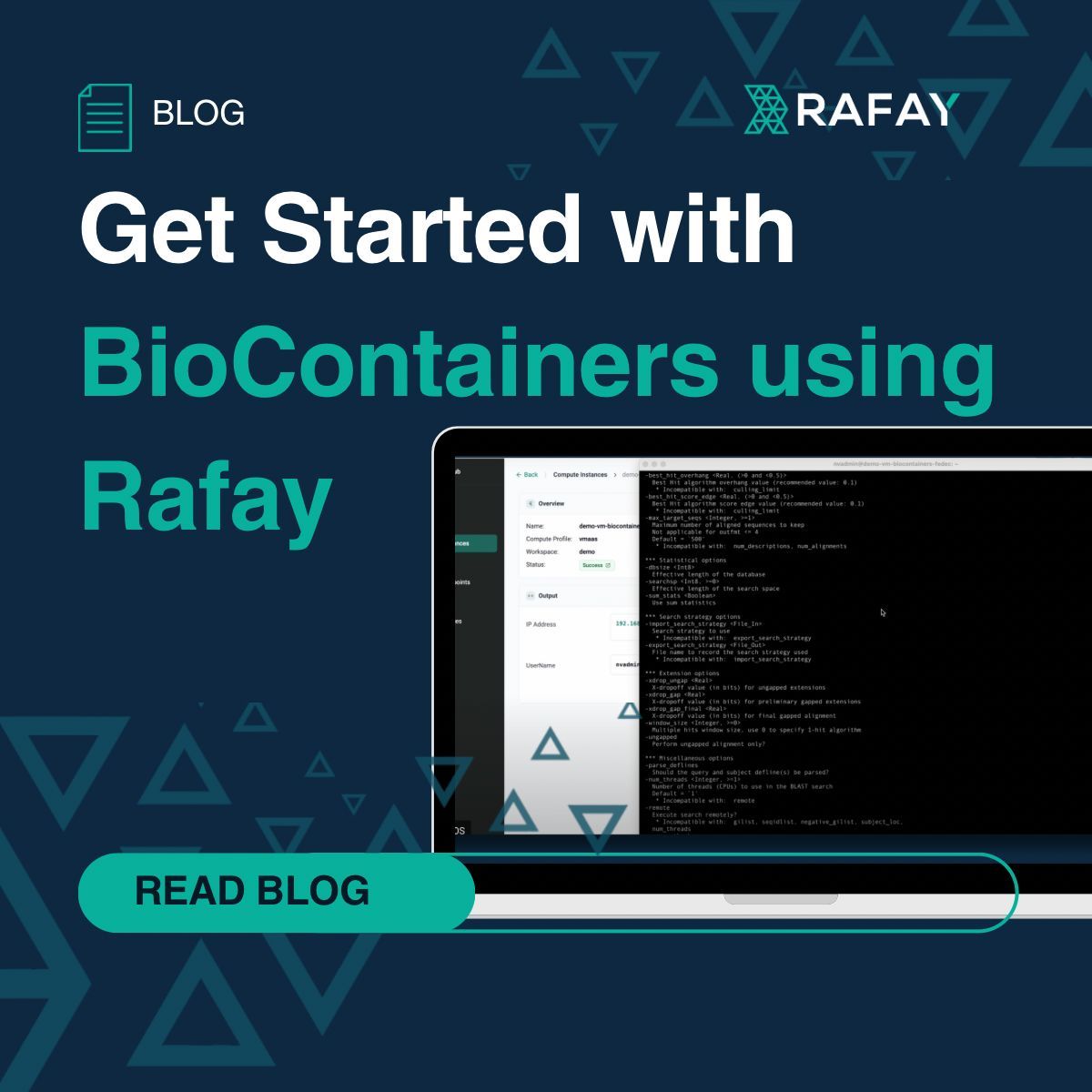 rafaysystemsinc's tweet image. Launching BioContainers shouldn’t take hours.
With Rafay, life sciences teams can provision secure, GPU-backed environments in minutes for genomics, ML, and more.
Read the blog: buff.ly/LJQrm47